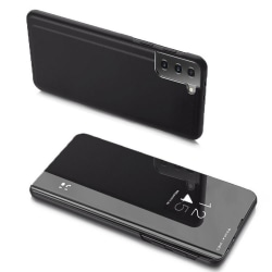 Clear View Cover Galaxy S21 Ultra - Sort Black
