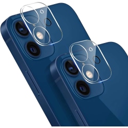 [2-Pack] Linsskydd Härdat Glas iPhone 12 Mini - Clear