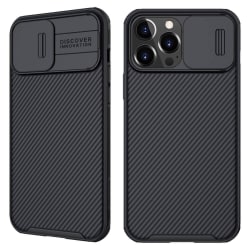 Nillkin CamShield Silikon Skal iPhone 13 Pro Max - Svart Svart