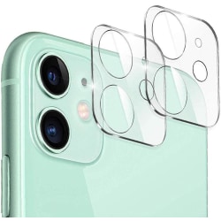 [2-Pack] Kameralinsskydd i Härdat Glas iPhone 11 - Clear