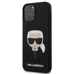 Karl Lagerfeld Silicone Karl`s Head Skal iPhone 12 Pro Max Svart