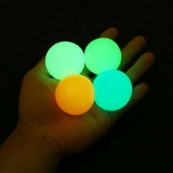 4 Pack - Självlysande Glow Balls - Sticky - Fidget Toy