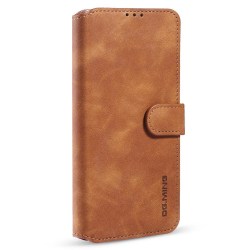 Dgming Retro Wallet Cover til Samsung Galaxy A03s - Brun Brown