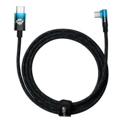 Baseus Elbow USB Typ-C Till Typ-C 100W Kabel 2M - Blå