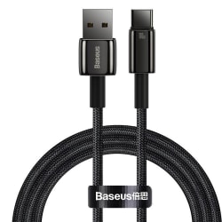 Baseus Tungsten USB-A Till USB-C Kabel 100W 1m - Svart