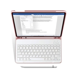 SC iPad 10.2 (2019/2020/2021) kotelot ja näppäimistöt - vaaleanpunainen