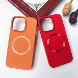 BOOM iPhone 14 Pro Case Magsafe nestemäinen silikoni - viininpunainen