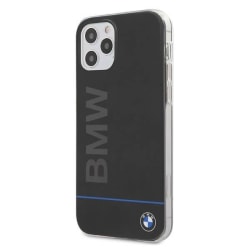 BMW Case iPhone 12 & 12 Pro -kuori Signature painettu logo musta Black