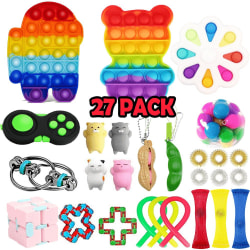 27 Pack Fidget toys - Pop it - Sensory Fidget för Vuxna & Barn