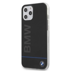 BMW Case Signature tryckt Logo iPhone 12 Pro Max skal Svart Svart