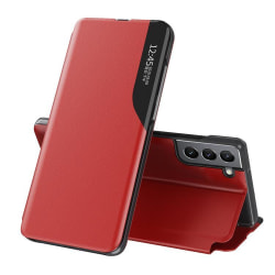 Eco Læder View Case Galaxy S22 - Rød