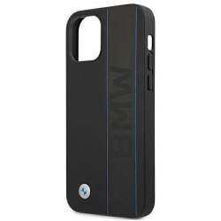 BMW Leather Signature Case iPhone 12 Pro Max - musta