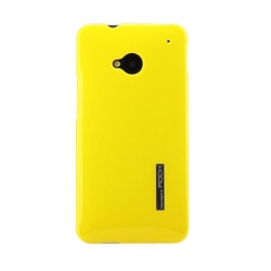 Rock Ethereal -kuori HTC One (M7) -puhelimelle (keltainen)