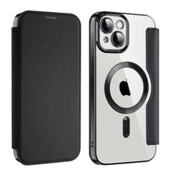 BOOM iPhone 13 Pro Magsafe Plånboksfodral RFID Flip - Svart