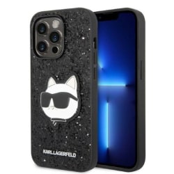 KARL LAGERFELD iPhone 14 Pro Max Skal Glitter Choupette Patch -