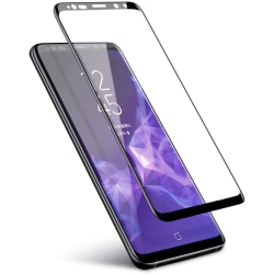Curved Härdat Glas skärmskydd till Samsung Galaxy S9 - Svart