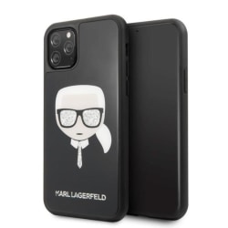 Karl Lagerfeld iPhone 11 Pro Skal Iconic Glitter Karl`s Head - S
