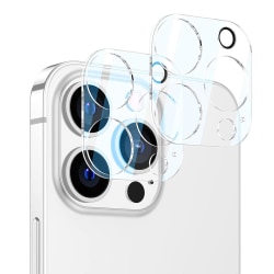 [2-Pack] Lenscover iPhone 13 Pro i hærdet glas Crystal