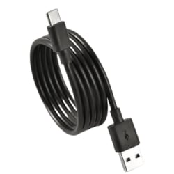 USB-A till USB-C Kabel Snabbladdning 2M - Svart