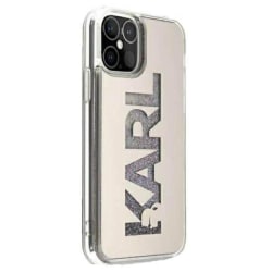 Karl Lagerfeld iPhone 12 Pro Max Skal Mirror Glitter Karl - Silv Silver