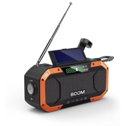 BooM - Crank radio 5000 mAh Powerbank Bluetooth-kaiutinlamppu - O