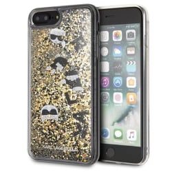 Karl Lagerfeld Skal iPhone 7/8 Plus Glitter - Svart Guld Svart