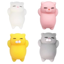 4-Pack Mochi Toys Animals - Squishy Fidget - Blandade Färger