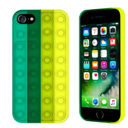 Pop it Fidget Multicolor Skal iPhone 7/8/SE 2020 - Mörk Grön Grön