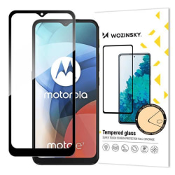 Wozinsky Full Glue Härdat glas Motorola Moto E7 - Svart Svart