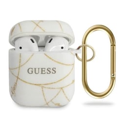 Guess gold Chain Collection airpod skal Vit Vit