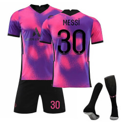 Messi #30 Trikot Paris Fuball T-shirts Trikot Set Fr Kinder 24