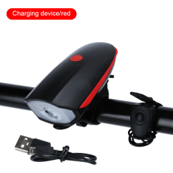 Cykelljus med summer Kraftfull LED-cykelljus Cykelbelysning Vattentät IP65 cykellampa USB uppladdningsbara cykeltillbehör