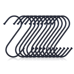 12 st S-krok i rostfritt stål som används för att hänga halkfritt för hängpåsar
