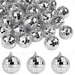 30 ST Spegel Disco Balls, 2 Inch Silver Reflexspegel