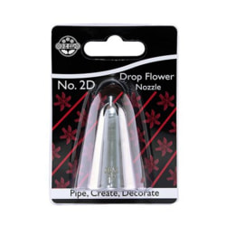 JEM Tyll Blomma #2D Stängd stjärntyll böjd Drop flower Metall utseende