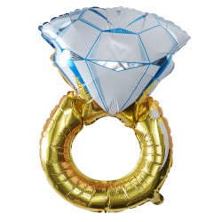 Ring Ballong Folieballong Guld multifärg