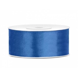 Satinband Dekorationsband blå 25mm/25m Blå