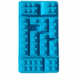 10 Bitar Lego Klossform Silikonform Form Sugarpaste Bakform Gul