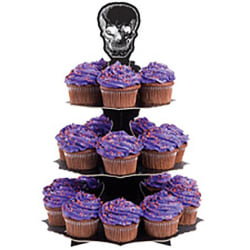 Muffins ställ Döskalle 3-delar Halloween- Wilton multifärg