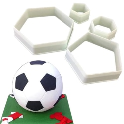 Fotboll Hexagon Utstickare 4st Vit