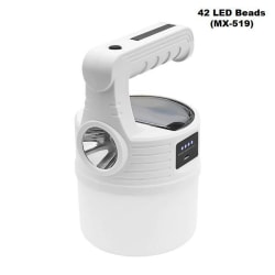 Bärbar LED-lampa med powerbank - 10 ljuslägen - 2 riktningar White one size