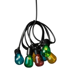 KONSTSMIDE Partylampor med 40 ovala lampor flerfärgade multifärg