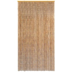vidaXL Dörrdraperi bambu 120x220 cm Brun