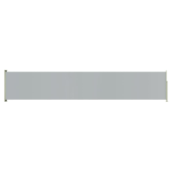 vidaXL Infällbar sidomarkis 117x600 cm grå grå