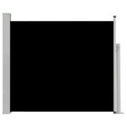 vidaXL Infällbar sidomarkis 100x300 cm svart Svart
