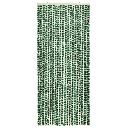 vidaXL Insektsdraperi grön och vit 56x185 cm chenille Grön