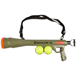 FLAMINGO Bollgevär BazooK-9 med 2 tennisbollar 517029 Grön