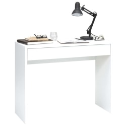 FMD Skrivbord med bred låda 100x40x80 cm vit Vit