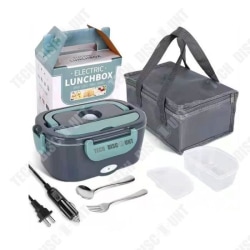 TD® elektrisk lunchlåda, rostfri plast, bilhem, isolerande och pluggbar lunchlåda