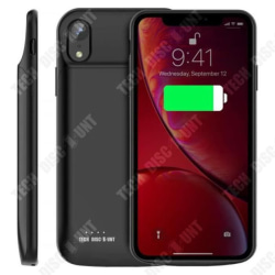 TD® 6000mAh batterifodral för iPhone XR laddningsbart externt bärbart batteriladdare Pack Power Bank Backup-batteri